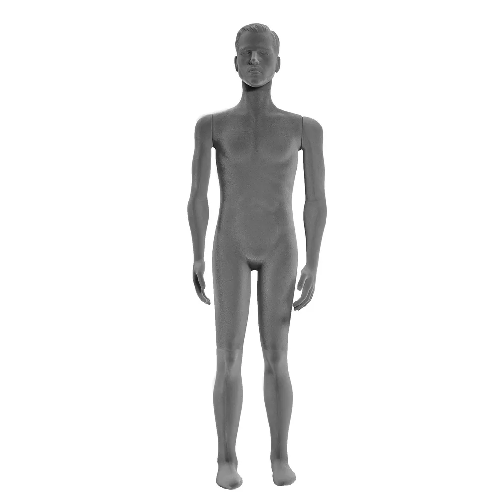 Flexible male mannequin sculpted hair, Polyflex