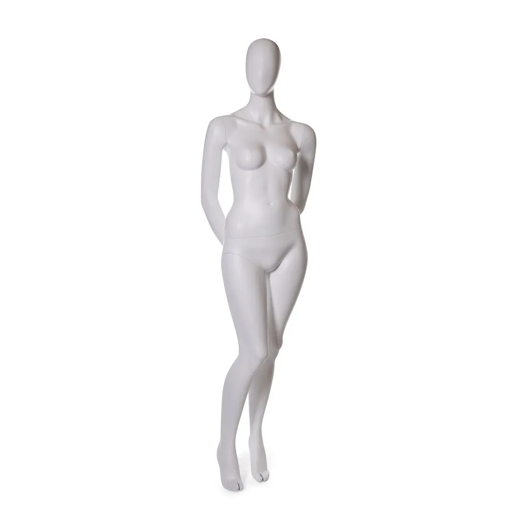 Mannequin femme abstrait blanc mat