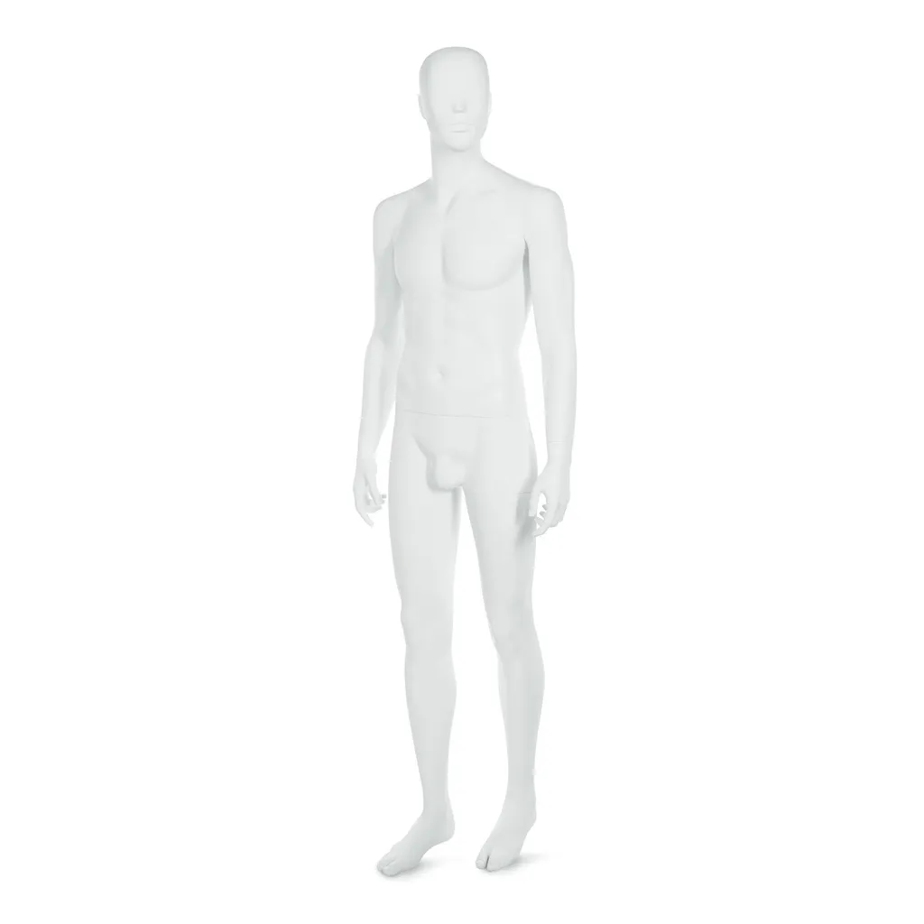 Mannequin homme visage interchangeable blanc