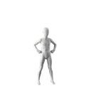 Sport mannequin, child, grey, 8 year, standing pose 603