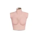 Female torso cut below breast, B cup, silicone