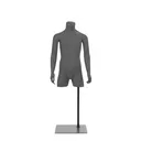 Child torso headless, grey, incl base