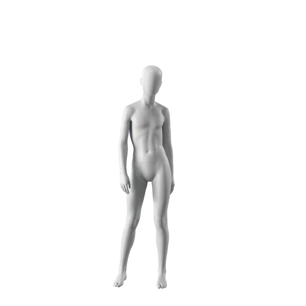 Sport mannequin, child, grey, 12 year, standing pose 607