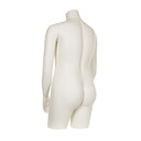 Plus size female bust, headless, milkwhite