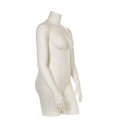 Plus size female bust, headless, milkwhite