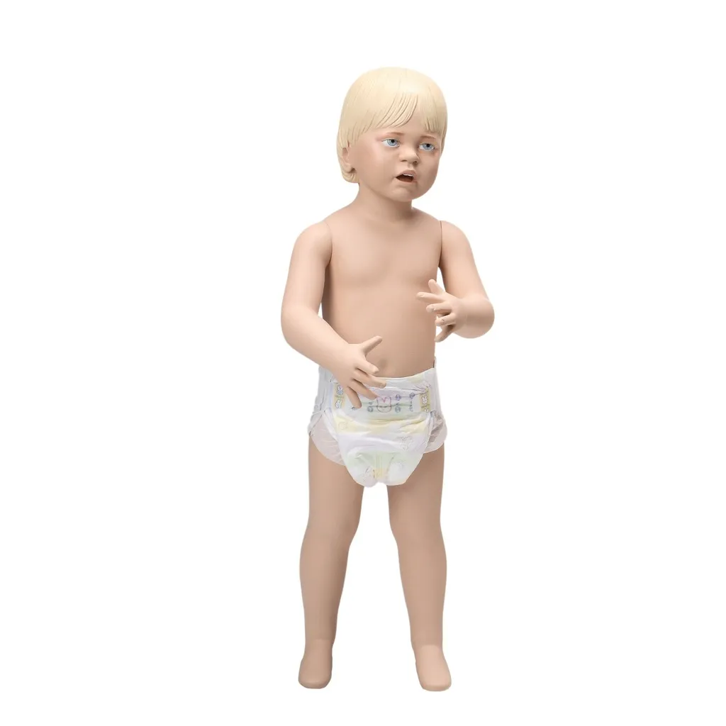 Child window mannequin, 18 months, skin color