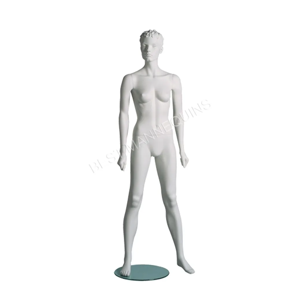 Mannequin femme aux cheveux sculptés, All Sports