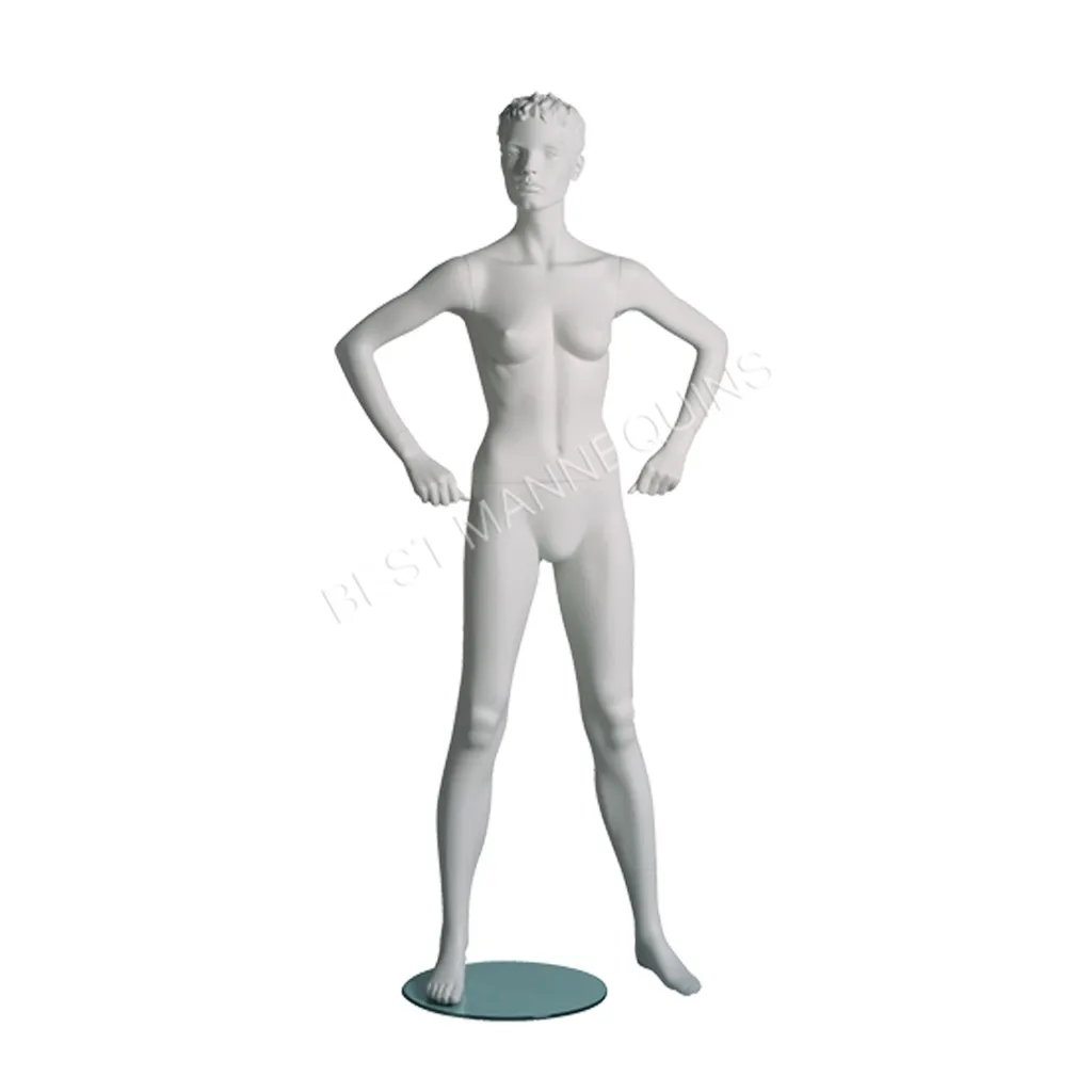 Mannequin femme aux cheveux sculptés, All Sports