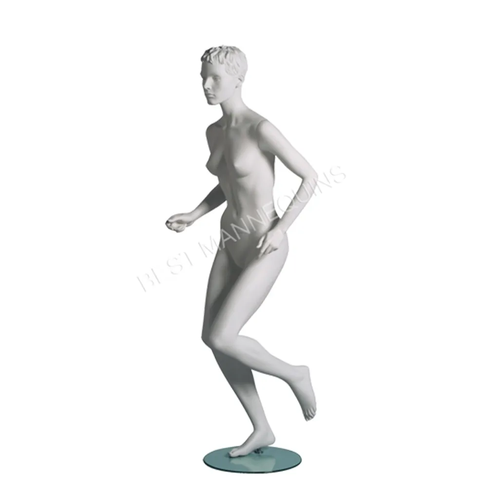 Mannequin femme aux cheveux sculptés, All Sports