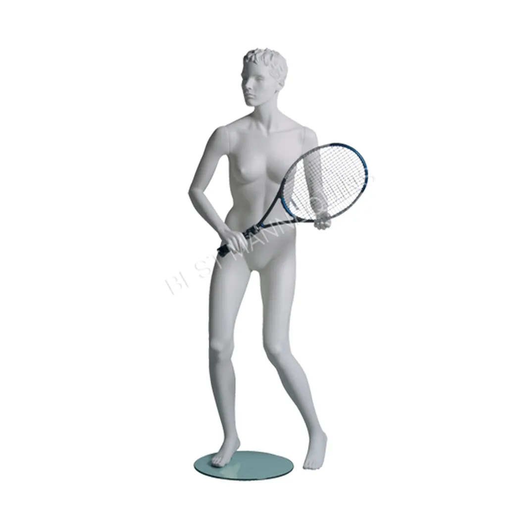 Mannequin femme aux cheveux sculptés, All Sports