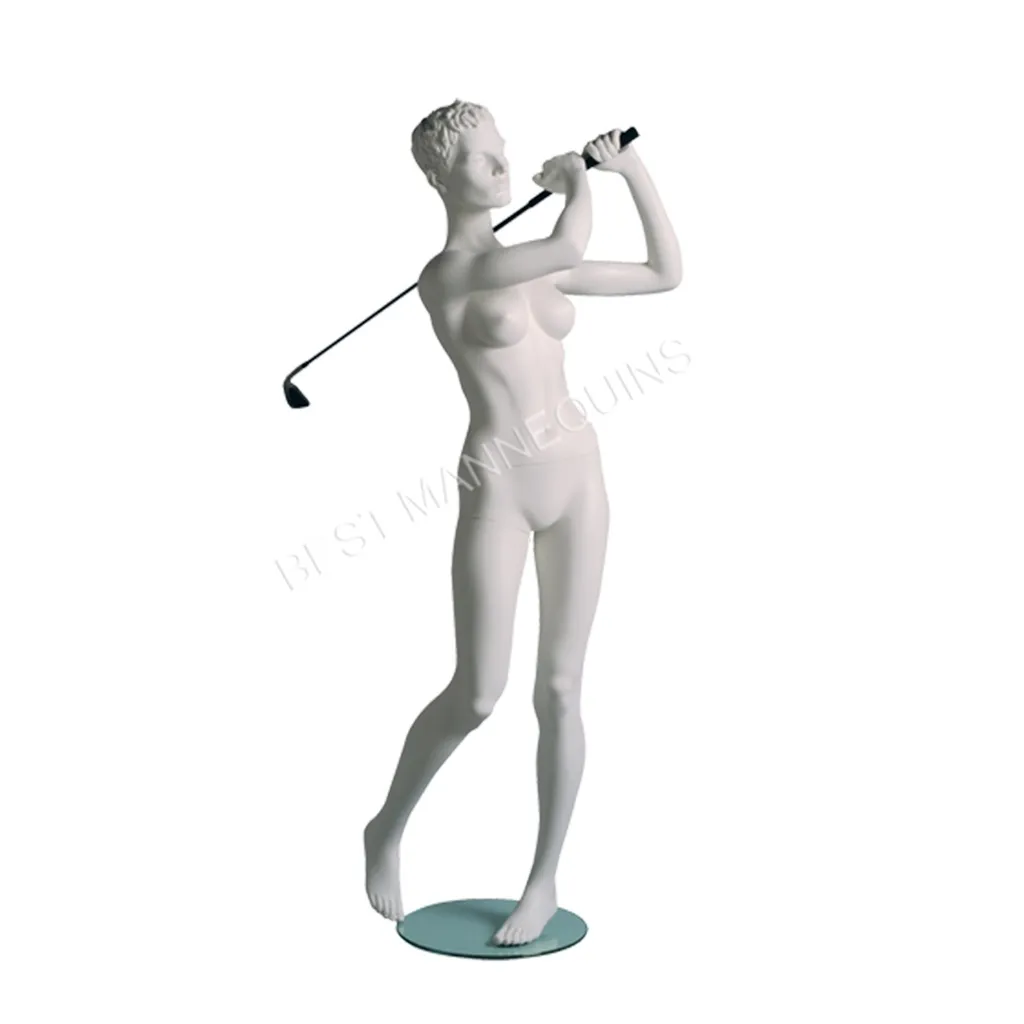 Mannequin femme aux cheveux sculptés, All Sports