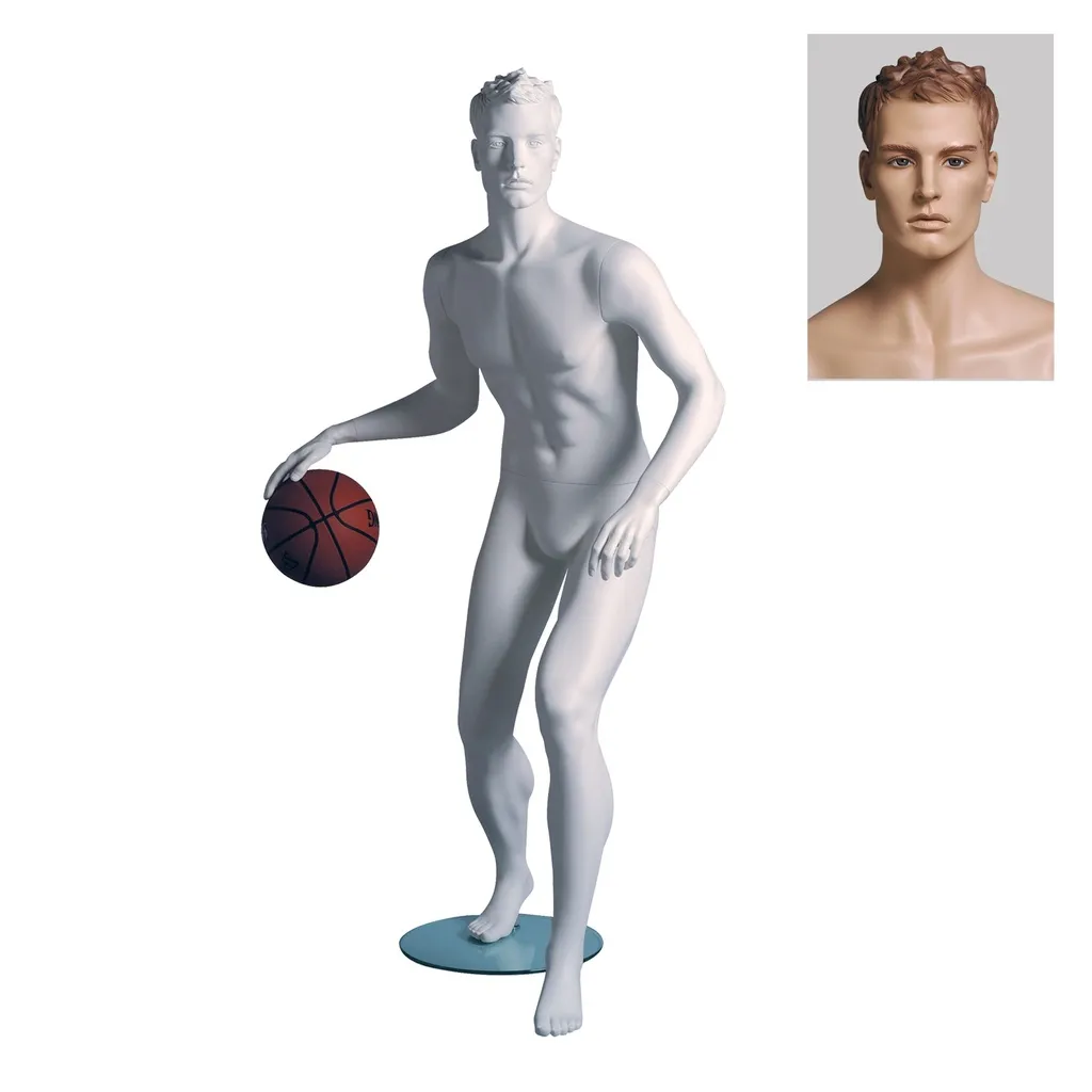 Mannequin homme aux cheveux sculptés, All Sports