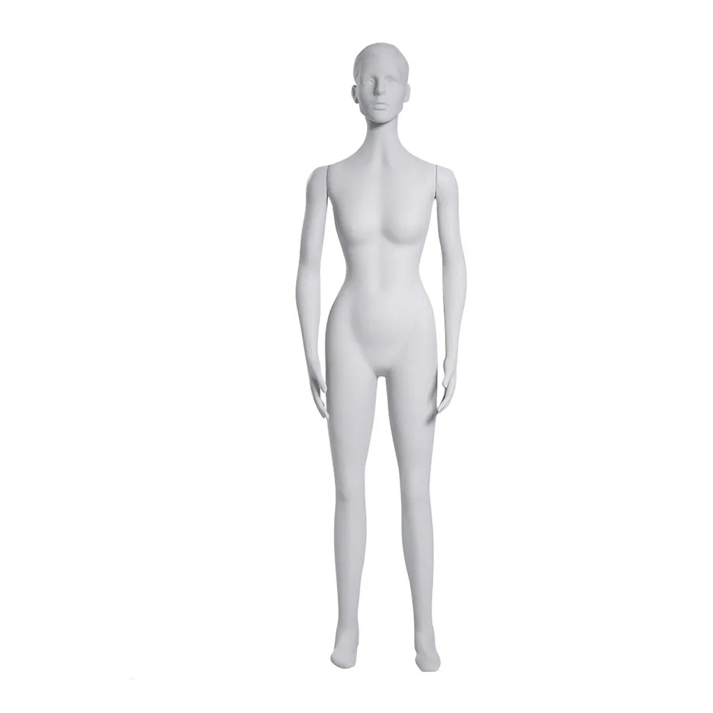 Flexible female mannequin  sculpted hair, Polyflex