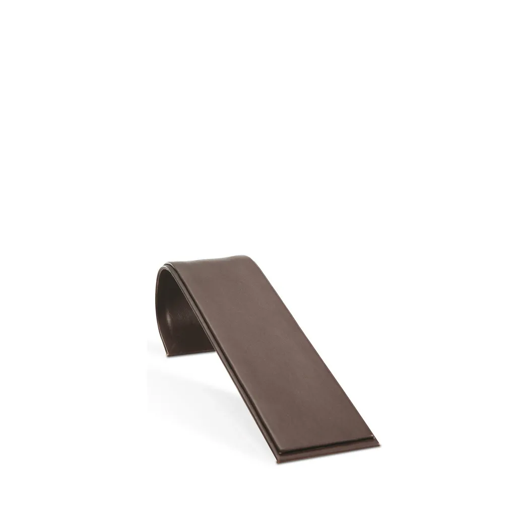 Necklace holder,chocolate brown imitation leather