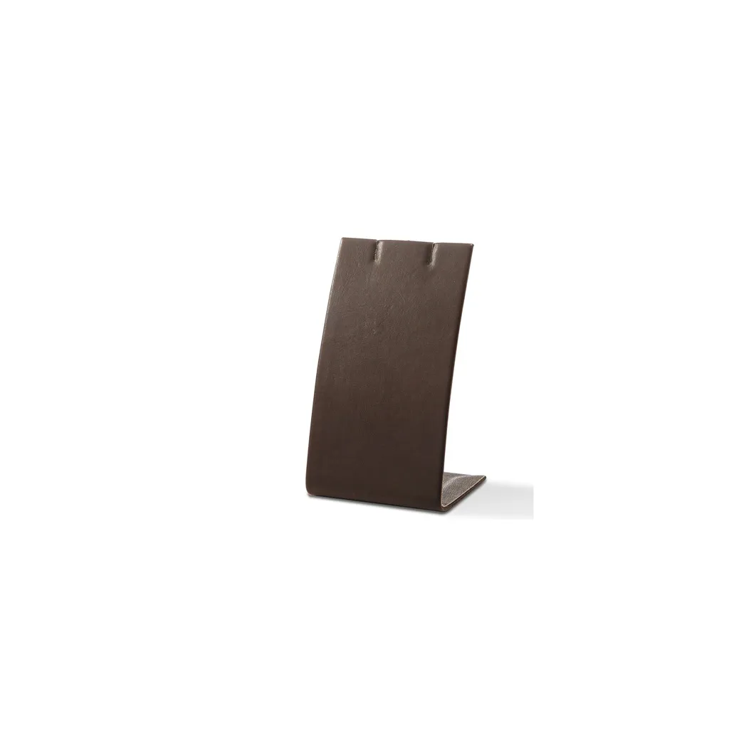 Earring display,chocolate brown imitation leather