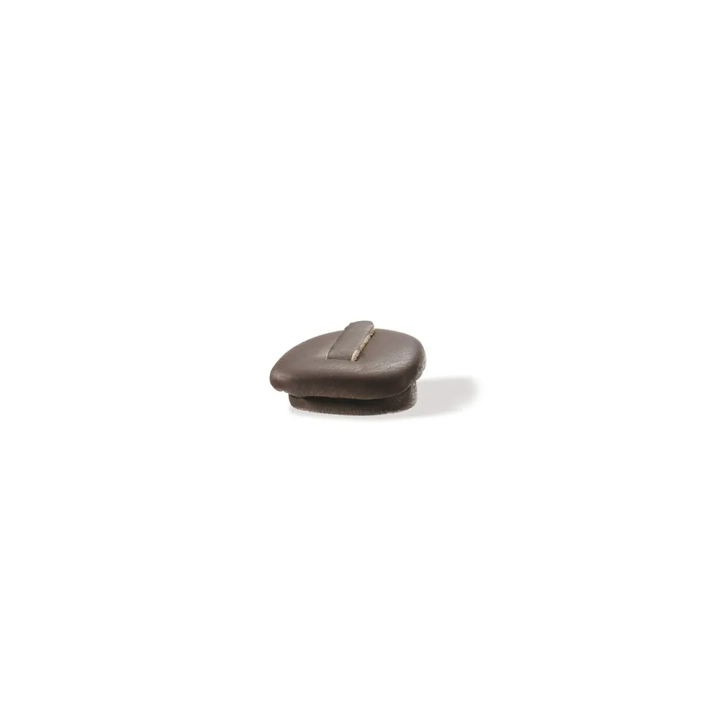 Ring holder, chocolate brown imitation leather