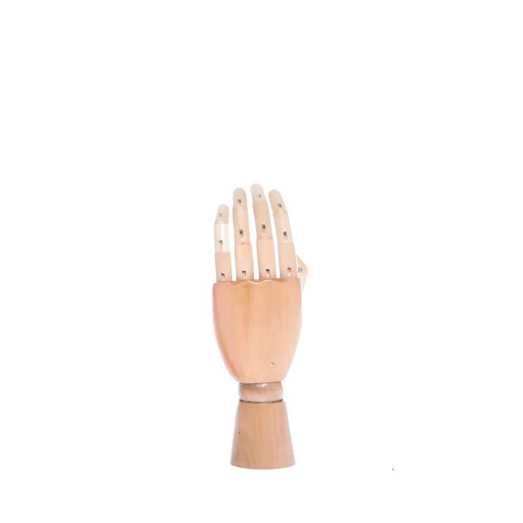 Linken Hand in Holz, natural