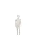 Child display mannequin w abstract head, greywhite