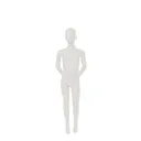 Child display mannequin w abstract head, greywhite