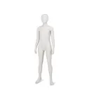 Child display mannequin w abstract head, greywhite