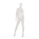 Female window mannequin w abstract head, greywhite