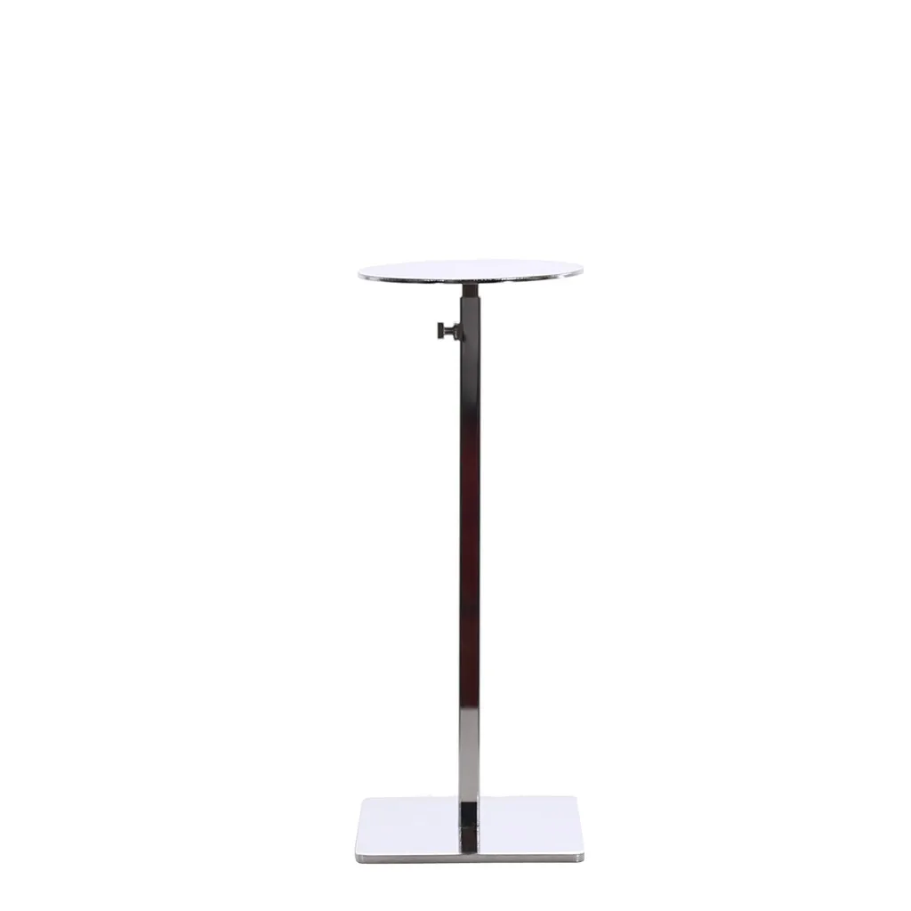 Hat display, adjustable height, chrome