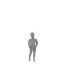 Kinderfigur abstraktem Kopf, 2 J., Strong