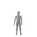 Kinderetalagefiguur faceless unisex 5 jaar  taupe 