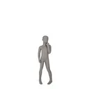 Kinderfigur abstraktem Kopf, 4 J., Strong