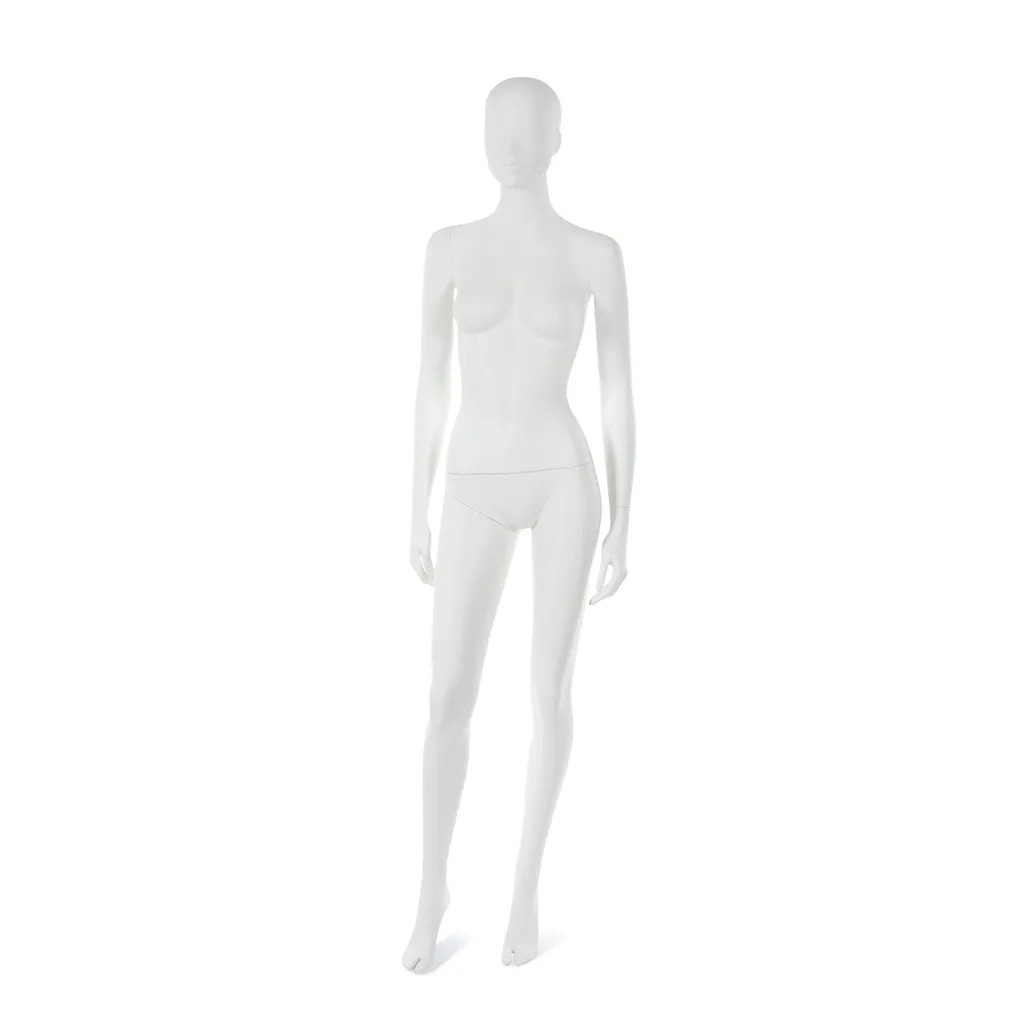 Mannequin femme visage interchangeable blanc