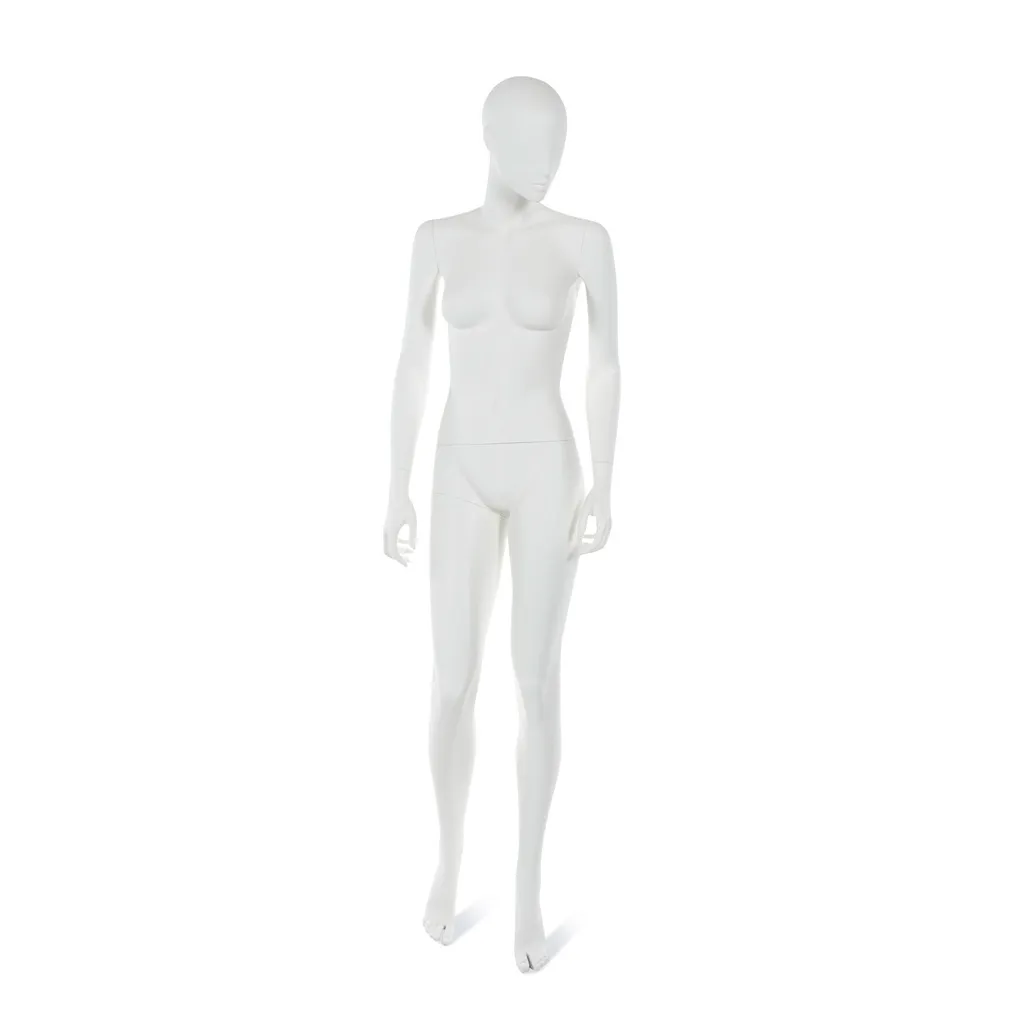 Mannequin femme visage interchangeable blanc