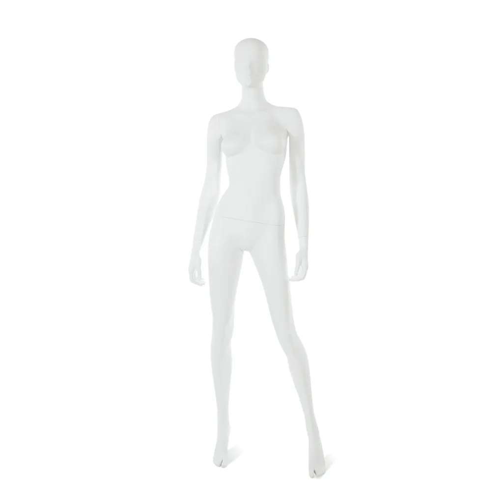 Mannequin femme visage interchangeable blanc