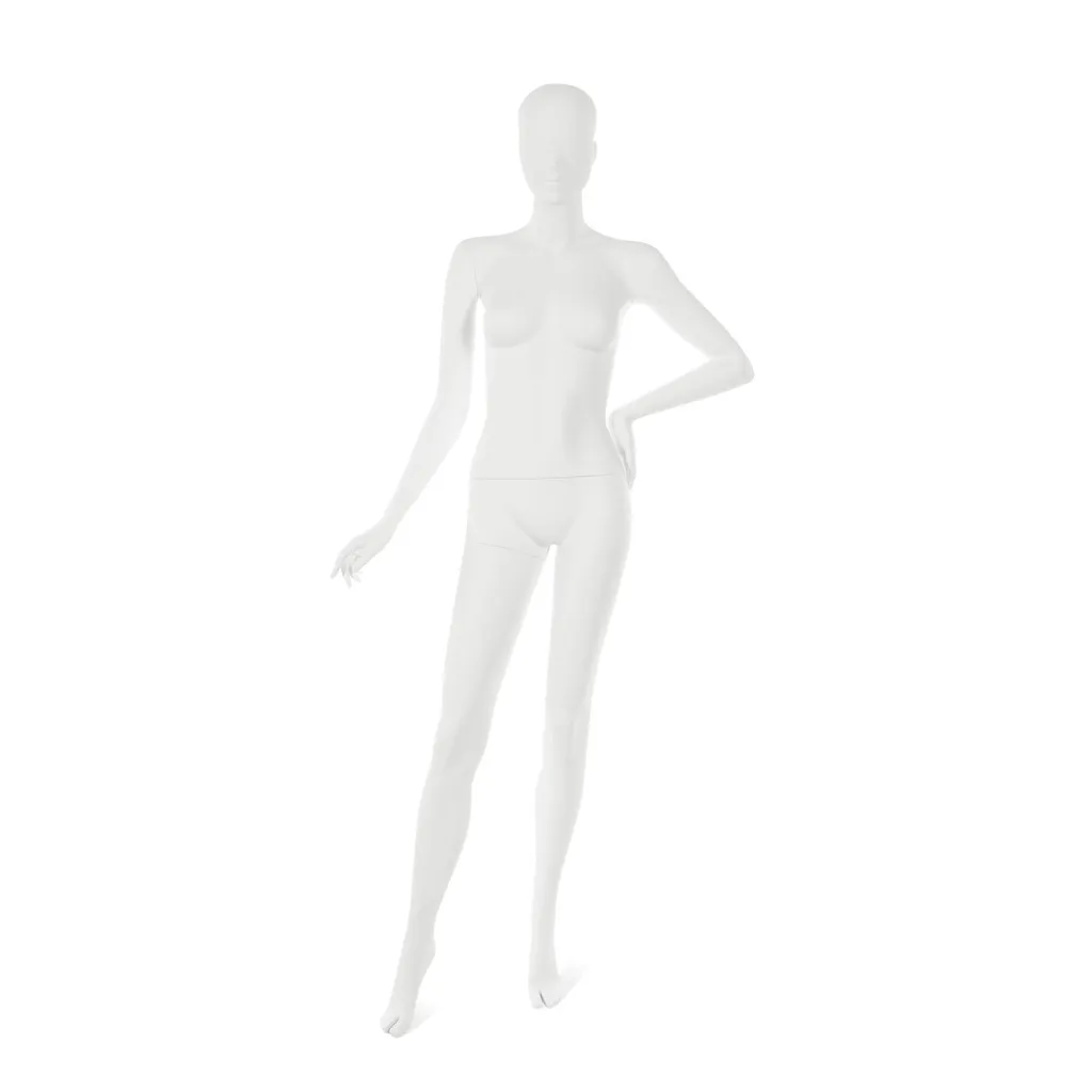 Mannequin femme visage interchangeable blanc