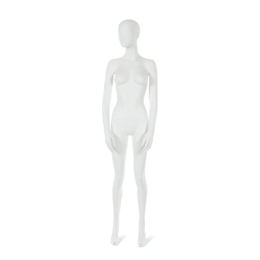 Mannequin femme visage interchangeable blanc