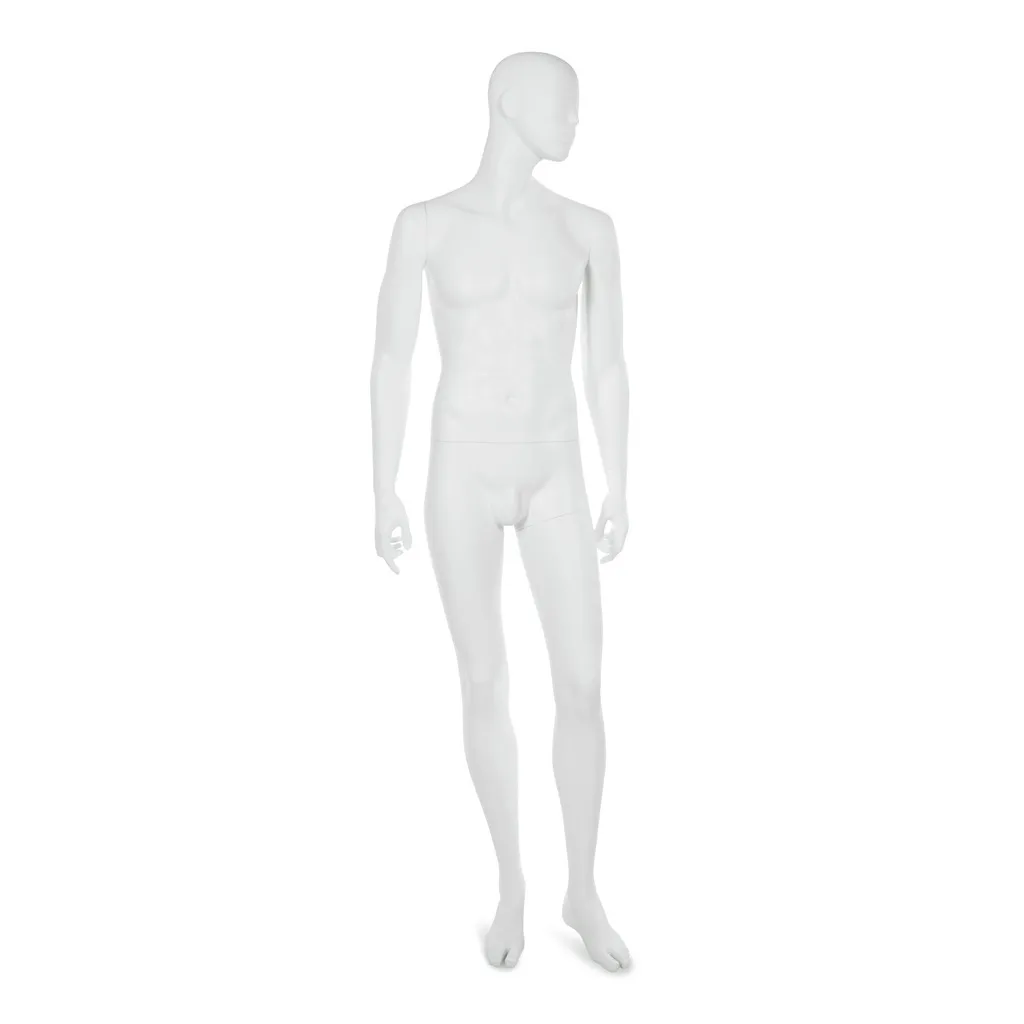 Mannequin homme visage interchangeable blanc