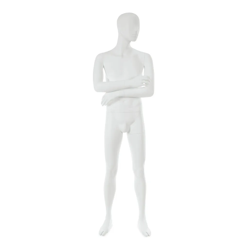 Mannequin homme visage interchangeable blanc