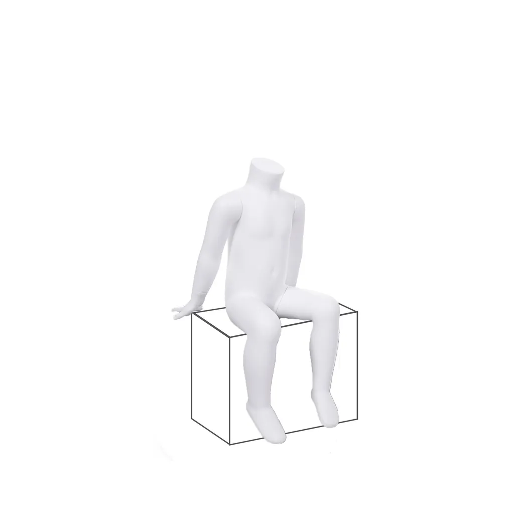 Sitting child mannequin headless, 6 yr, Timeless