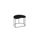 Side table 50x34xh42 cm, black powder-coated metal