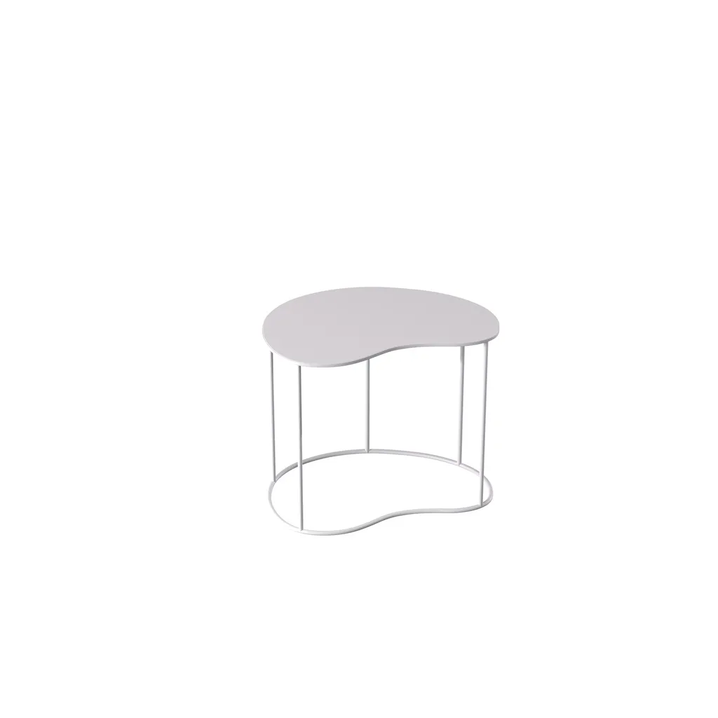 Display sidetable, 50x34xh42 cm, white metal