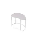 Side table 65x44xh50 cm, white powder-coated metal