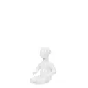 Unbreakable children's mannequin, 1-3 months, abstract head, recyclable mannequin made of ABS plastic, glossy white, pose 5