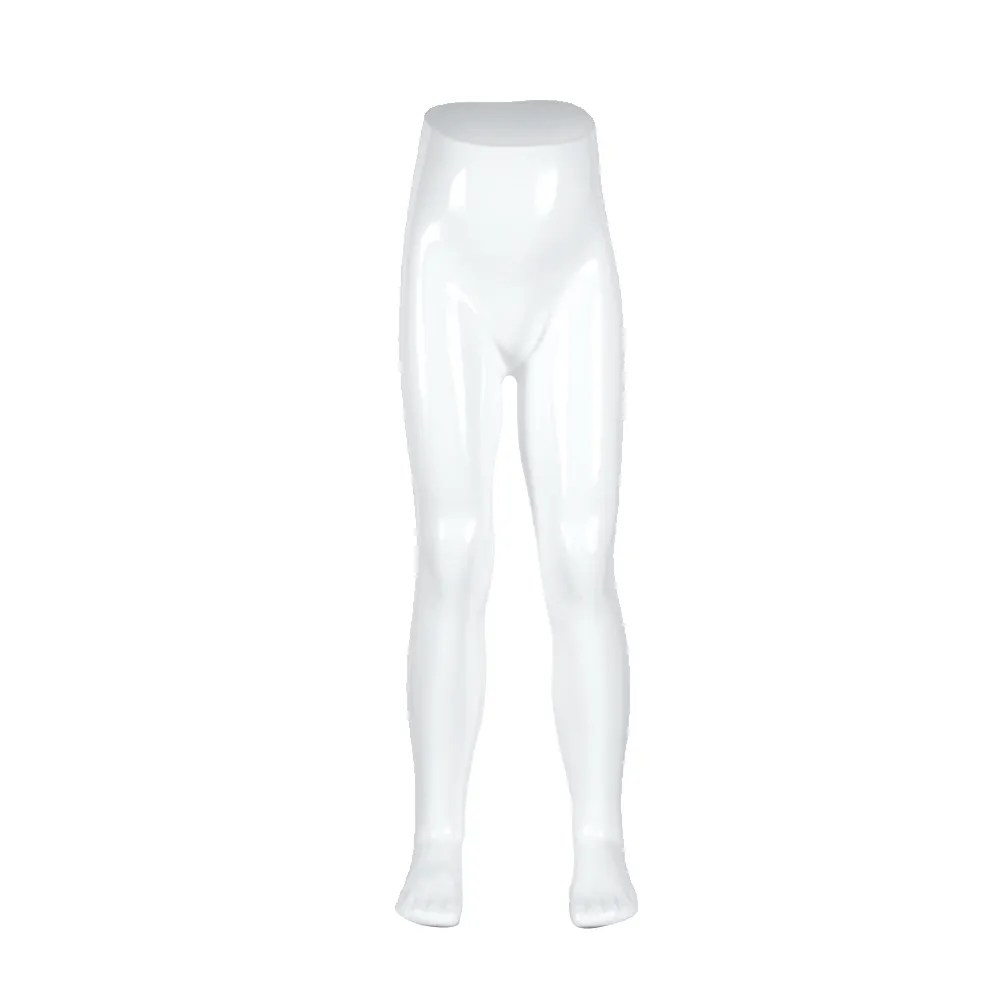 Unbreakable children's trouser display, 6 years, recyclable made of ABS plastic, glossy white