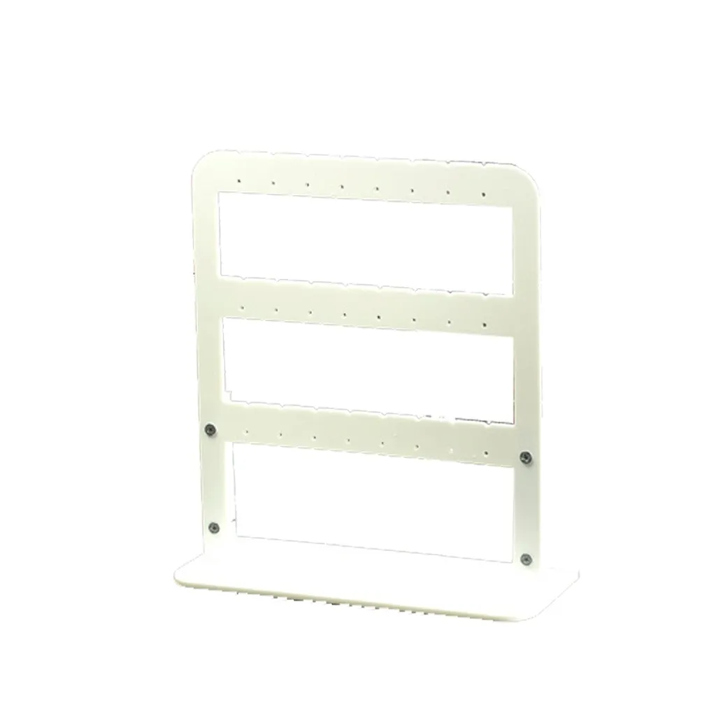 Earring display, 26 x 31 cm, plexi, white