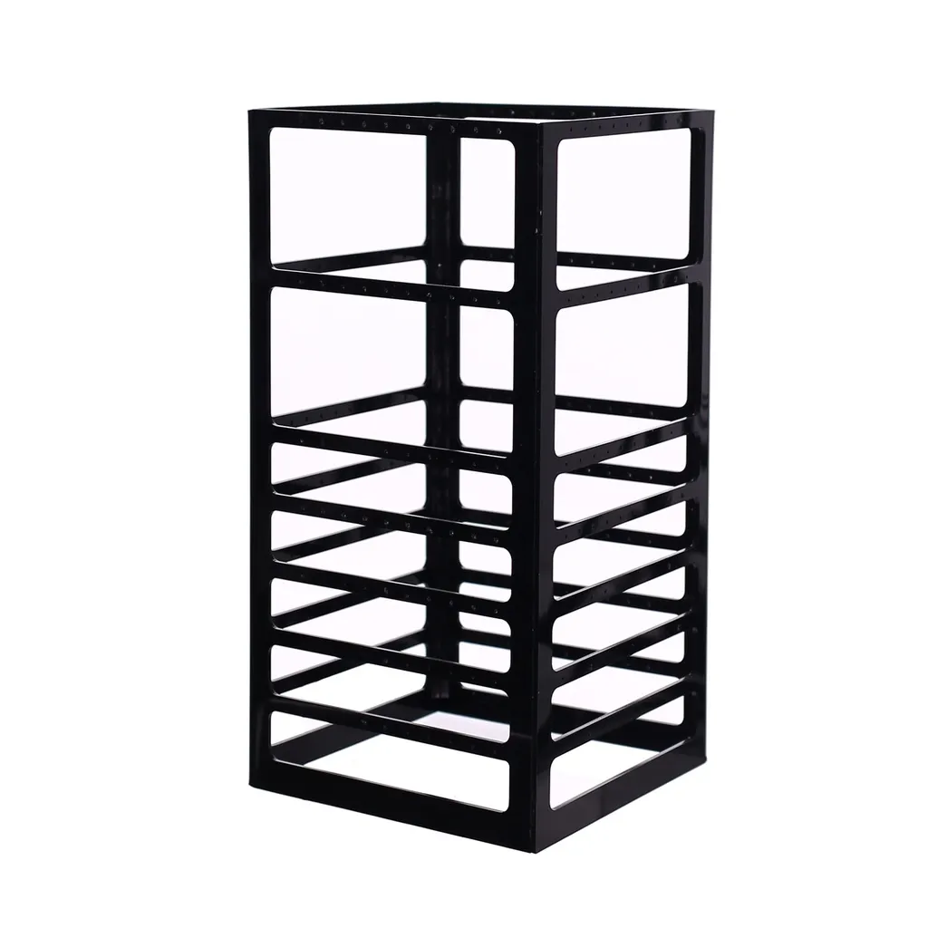 Earring display, 20 x 20 x 46 cm, plexi, black