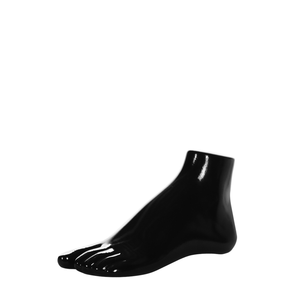 Female foot, polyethylene, black color