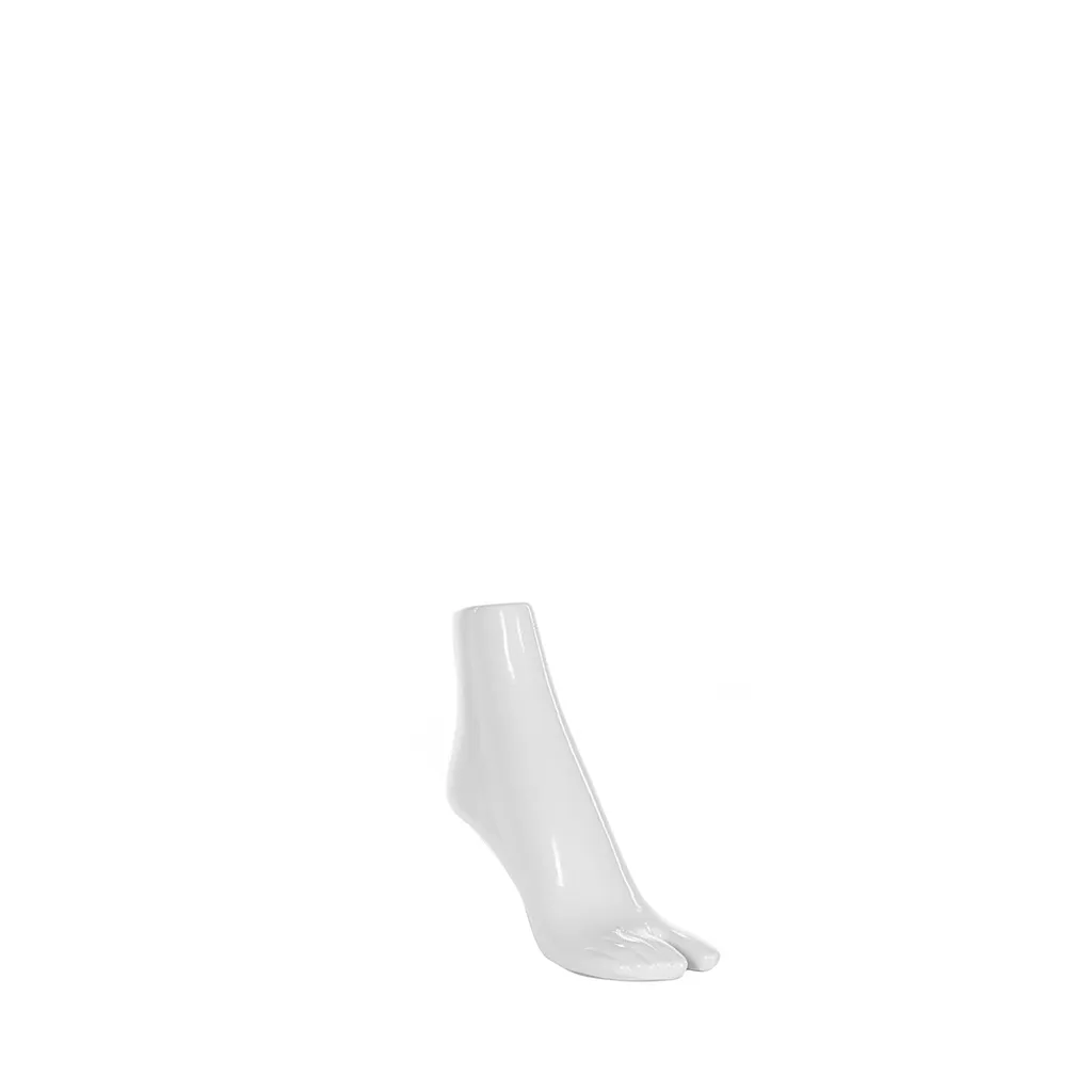 Female foot, polyethylene, white color