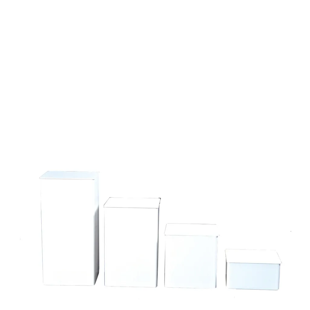 Universal display, set of 4 pieces, plexi, white