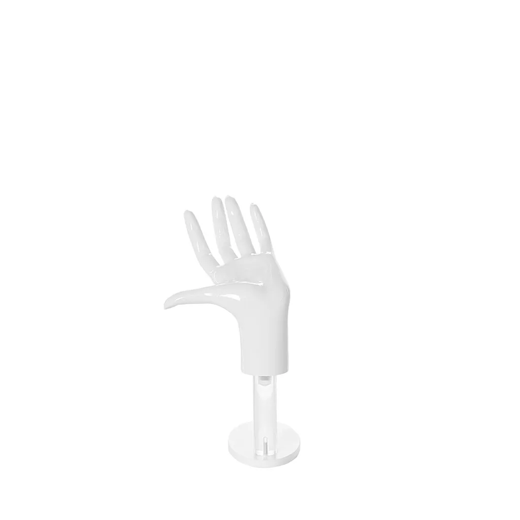 Female hand, polyethylene, white color