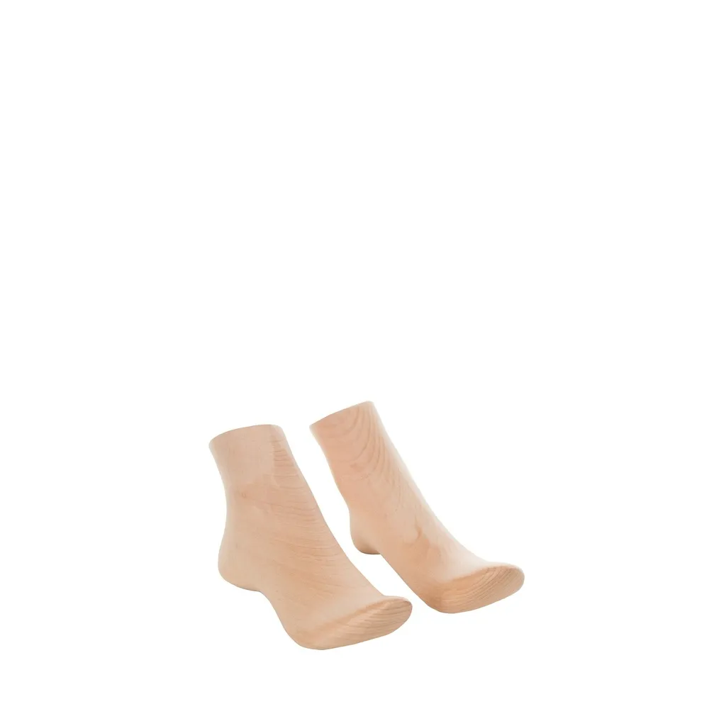 Paire de pieds femme, bois naturel