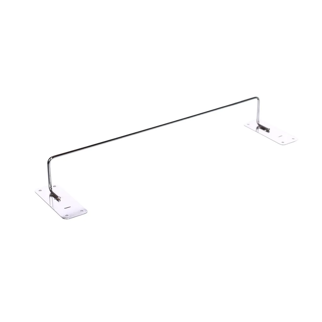 Wall rod hanging rail, chromed metal